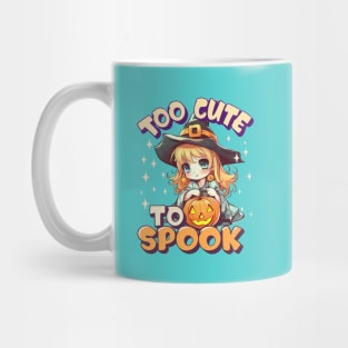 Too Cute To Spook Blonde Chibi Anime Witch Mug